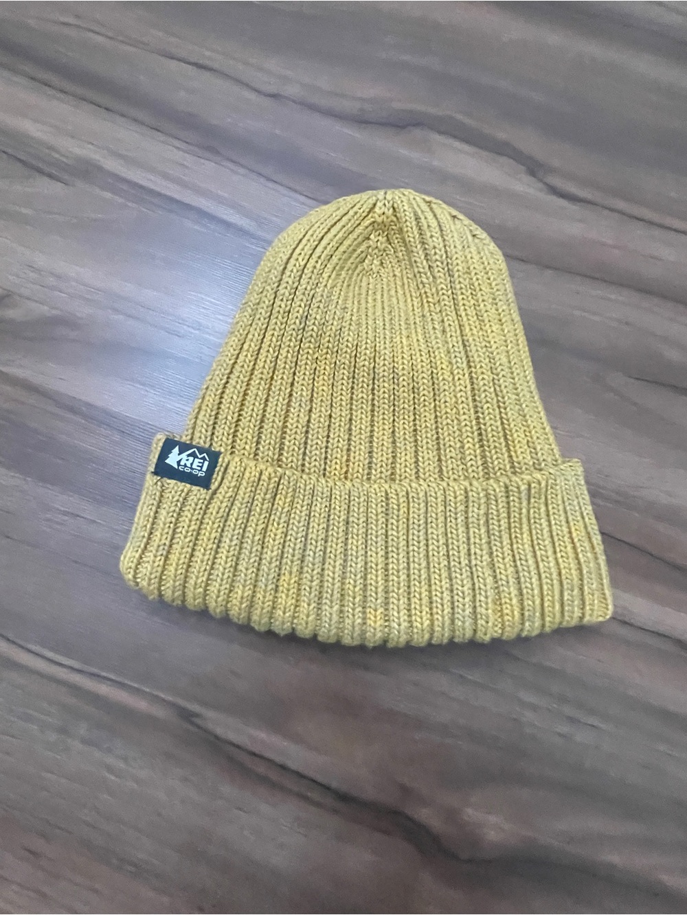 REI Pray for Snow Ribbed Knit Beanie - Mustard Yellow OS
